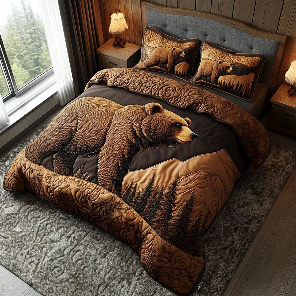 Conjunto de Cama 3 Peças Trilhos Sombrios