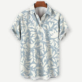 Camisa de Manga Curta - Estampa Folhas