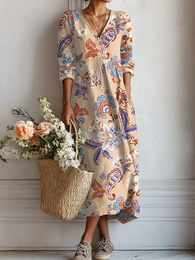 Alba – Dolga boho obleka