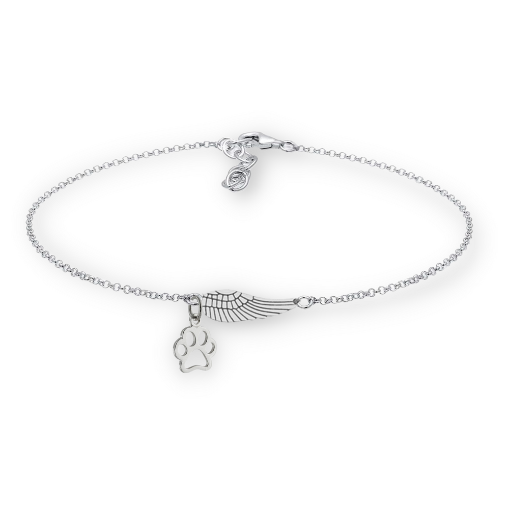 Idalina | Pulseira Asa de Anjo e Patinha