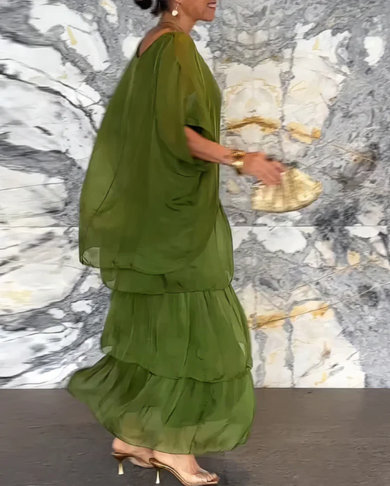 Lara – Vestido longo fluido elegante