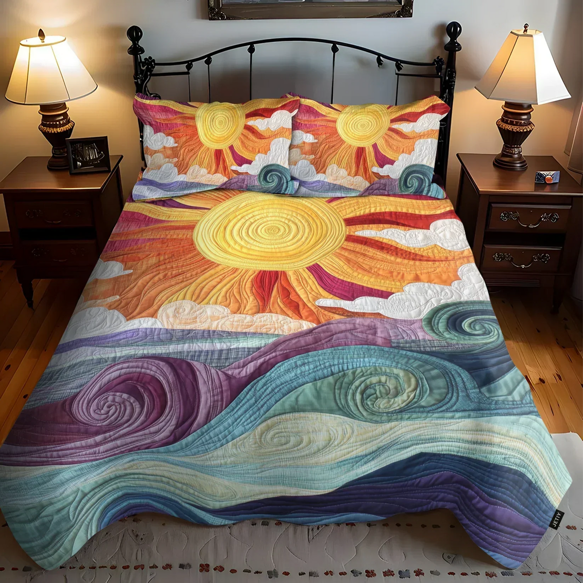 Conjunto de Cama 3 Peças Encanto do Sol