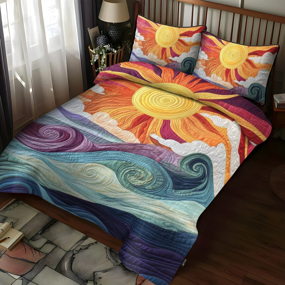 Conjunto de Cama 3 Peças Encanto do Sol