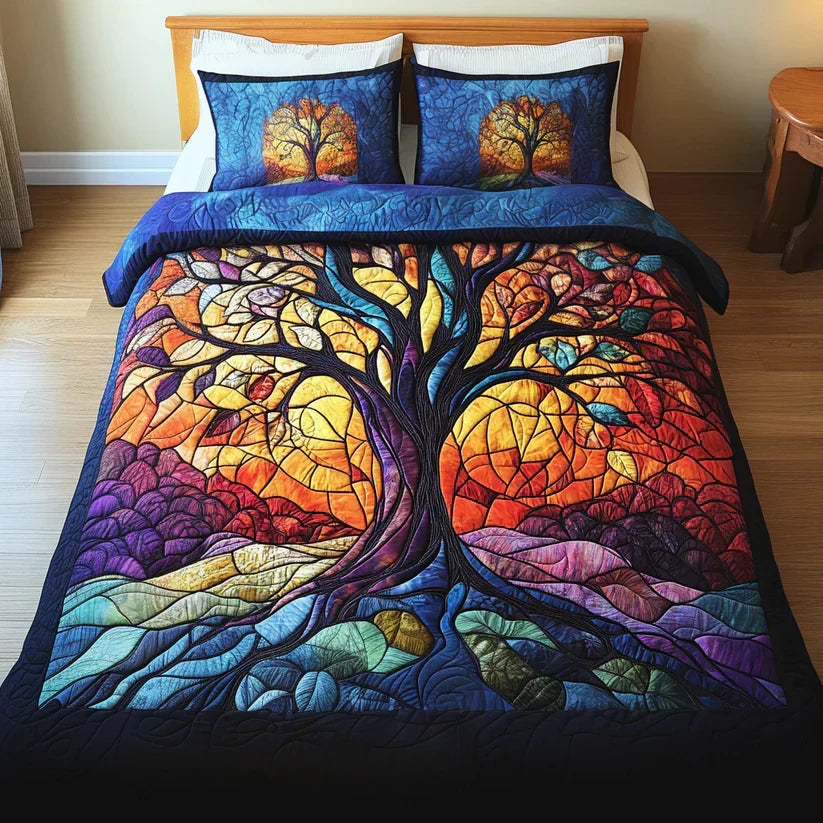 Conjunto de Cama 3 Peças Árvore da Vida