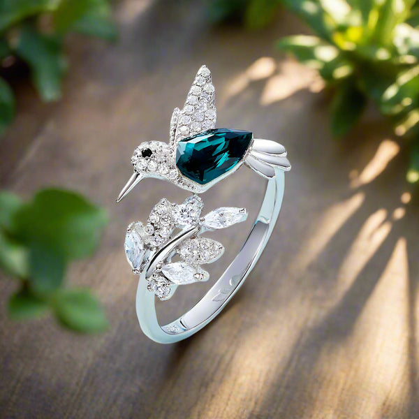 Maria | Anel Colibri com Brilhantes