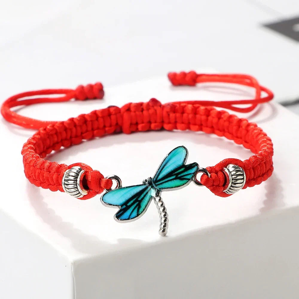 Telma | Pulseira Entrançada Libélula