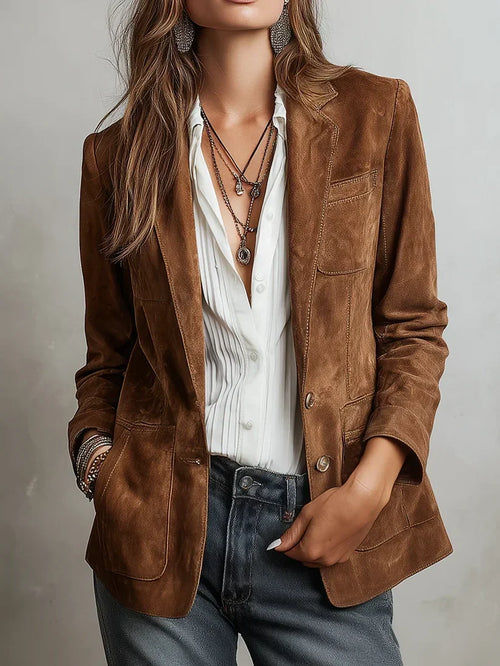 Cristina | Blazer vintage marrón
