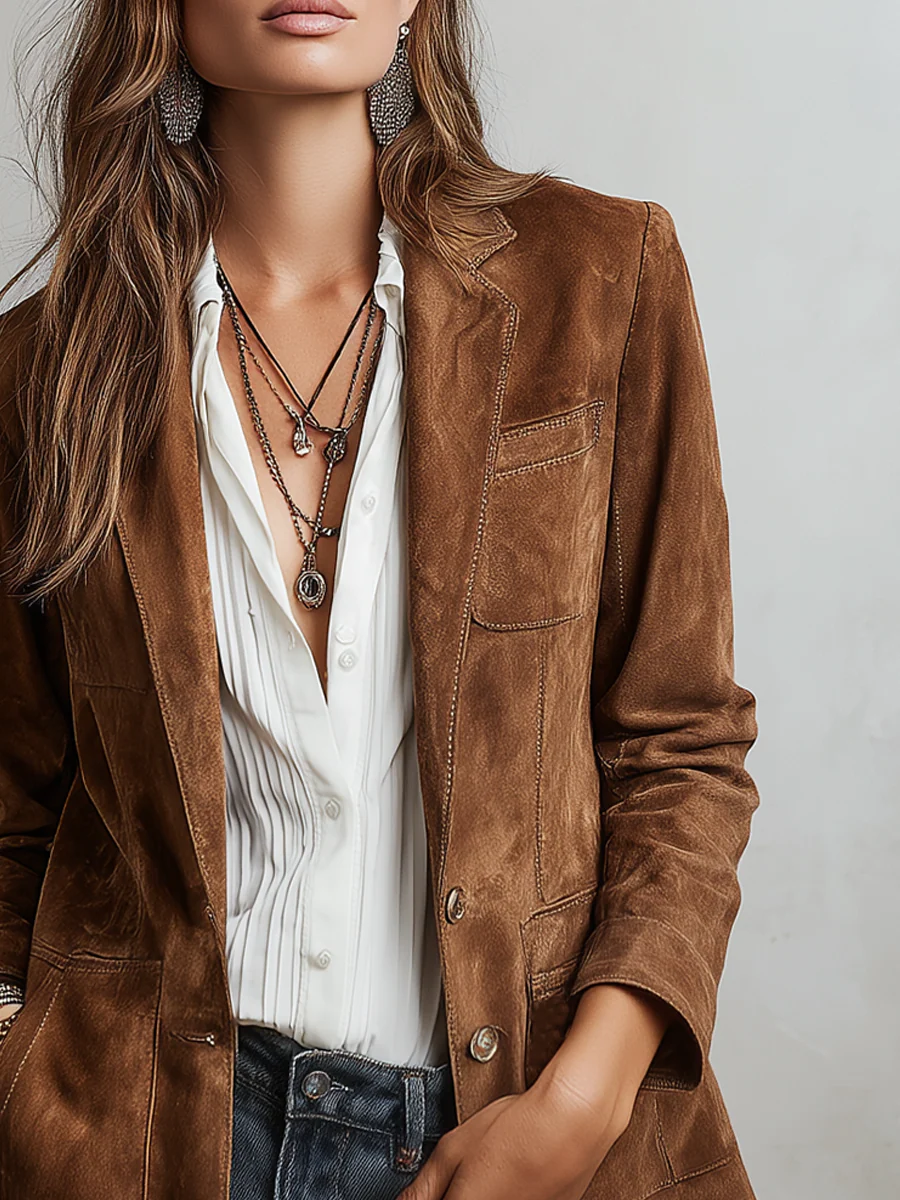 Madalena | Blazer Vintage Castanho