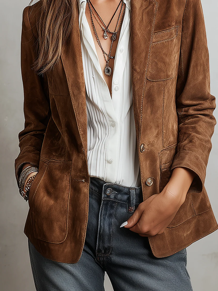 Madalena | Blazer Vintage Castanho