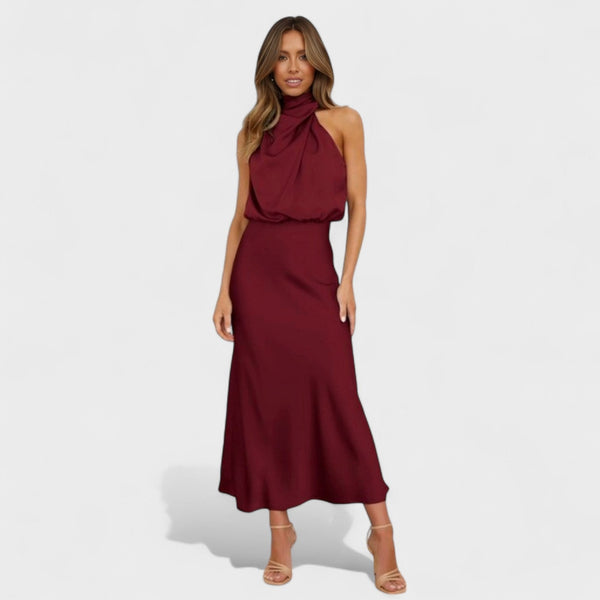 Alba - Elegantna satenasta obleka