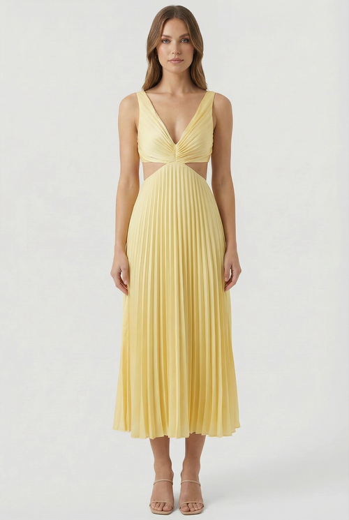 Karina | Elegantné plisované maxi šaty