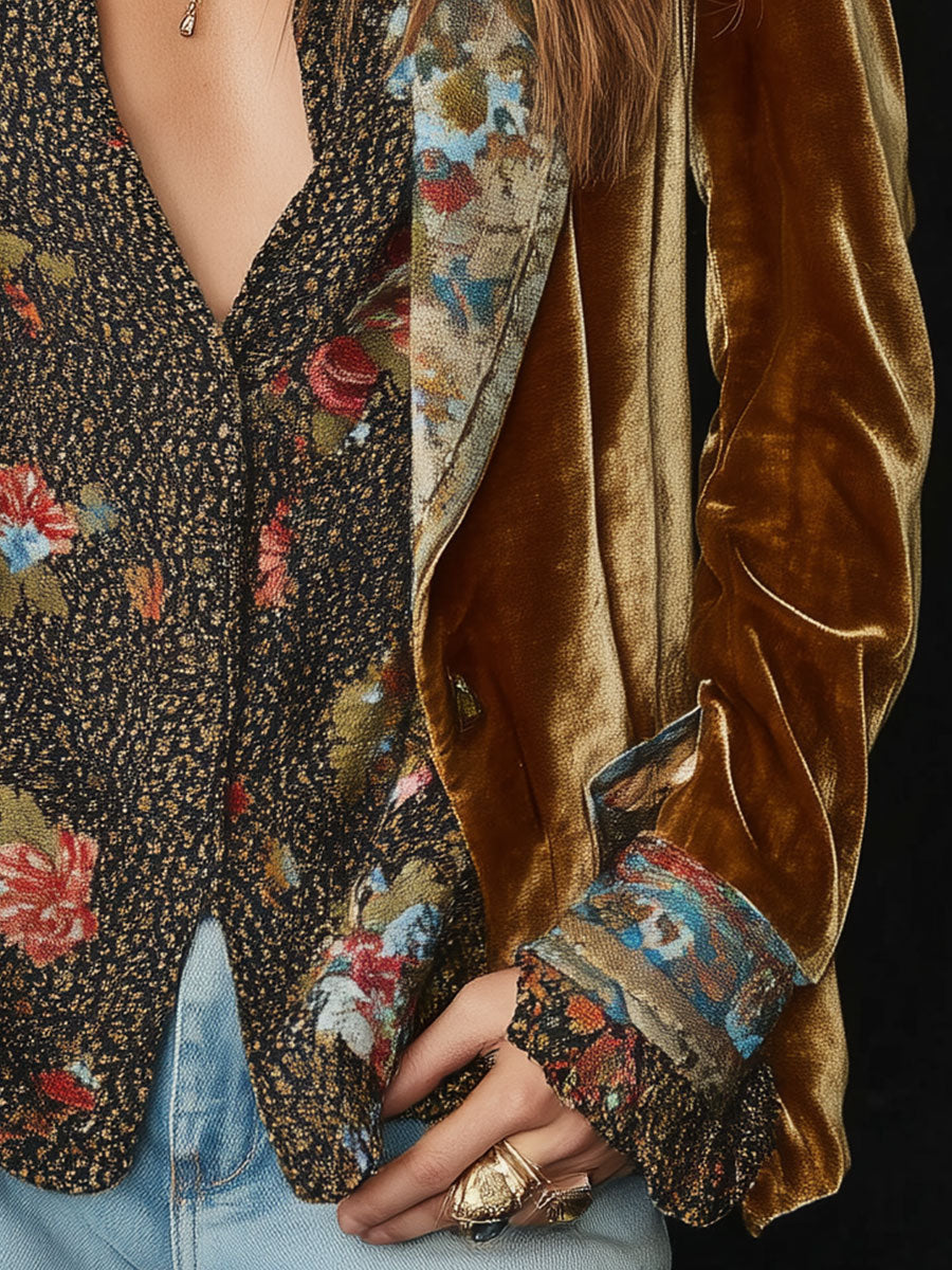 Marta | Blazer Vintage Patchwork Floral