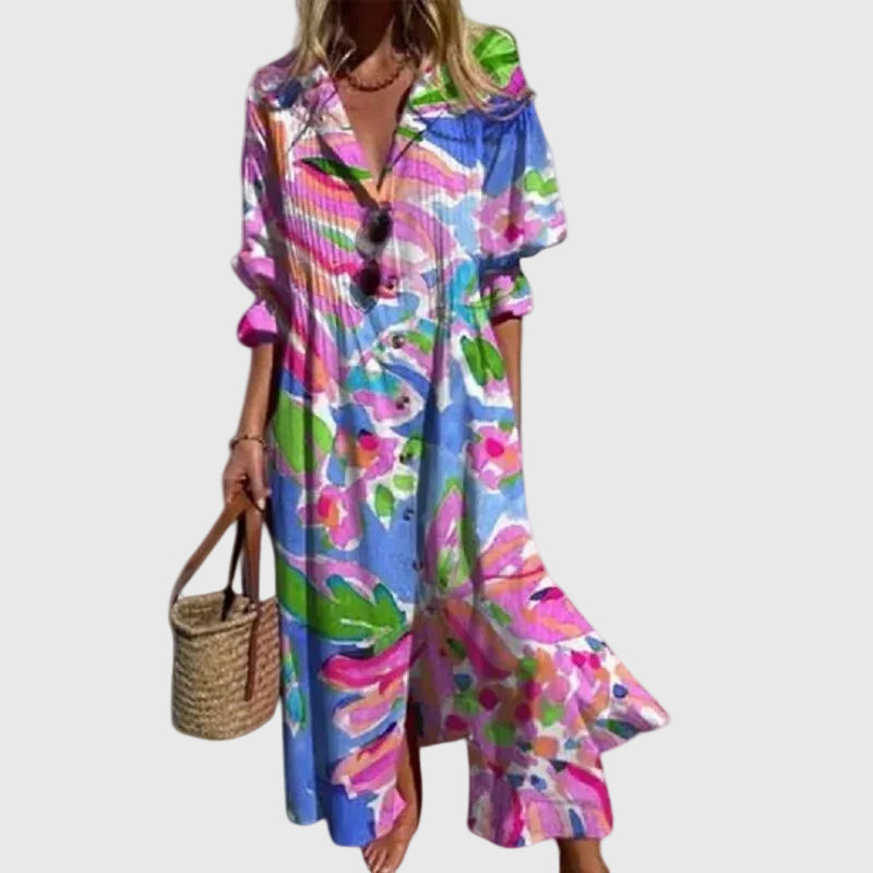 Zélia - Robe Maxi Bohémienne Elegante