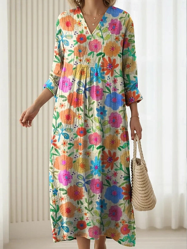 Lidia – Dolga boho obleka