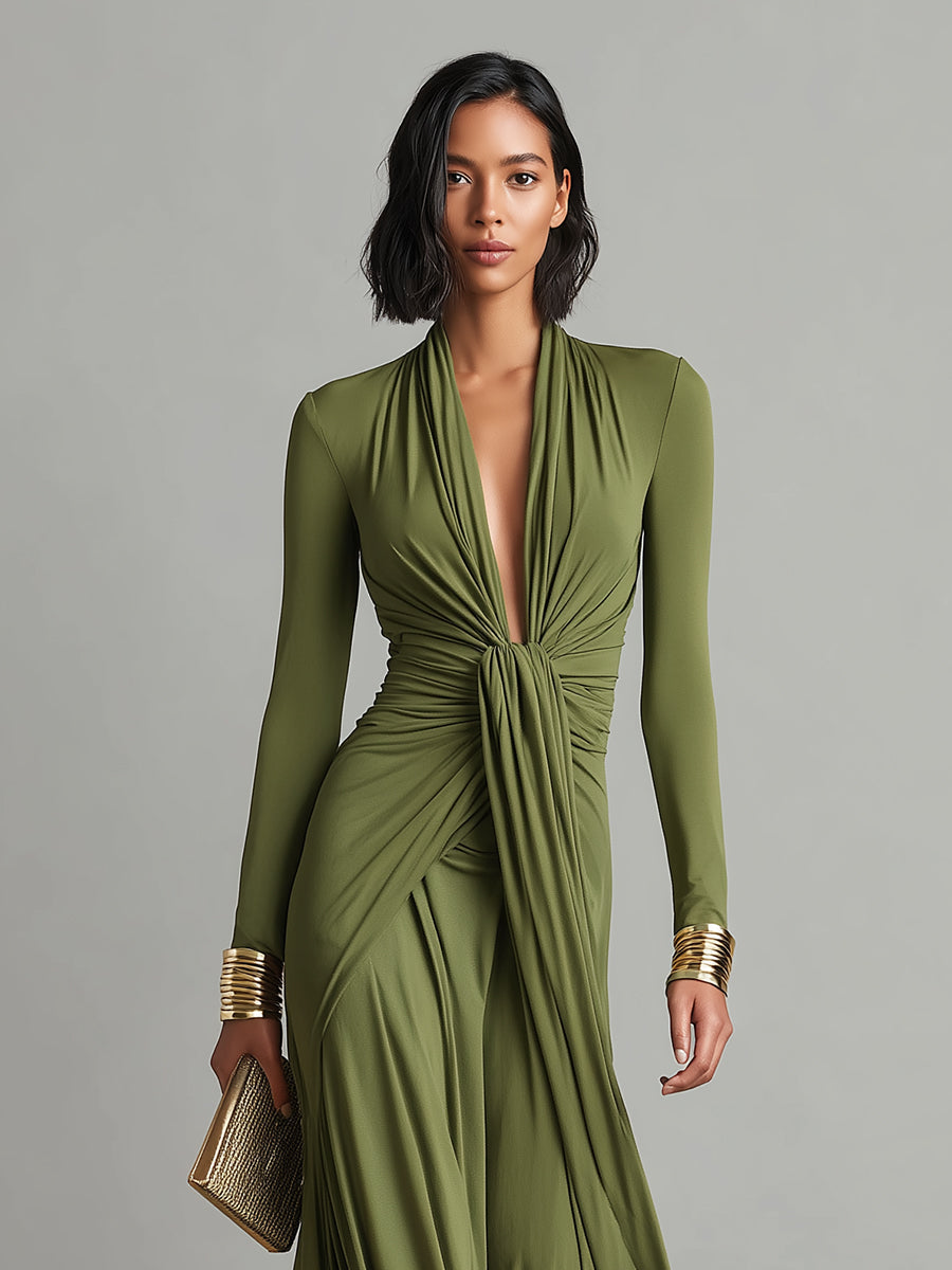 Ariana - Vestido maxi glamoroso