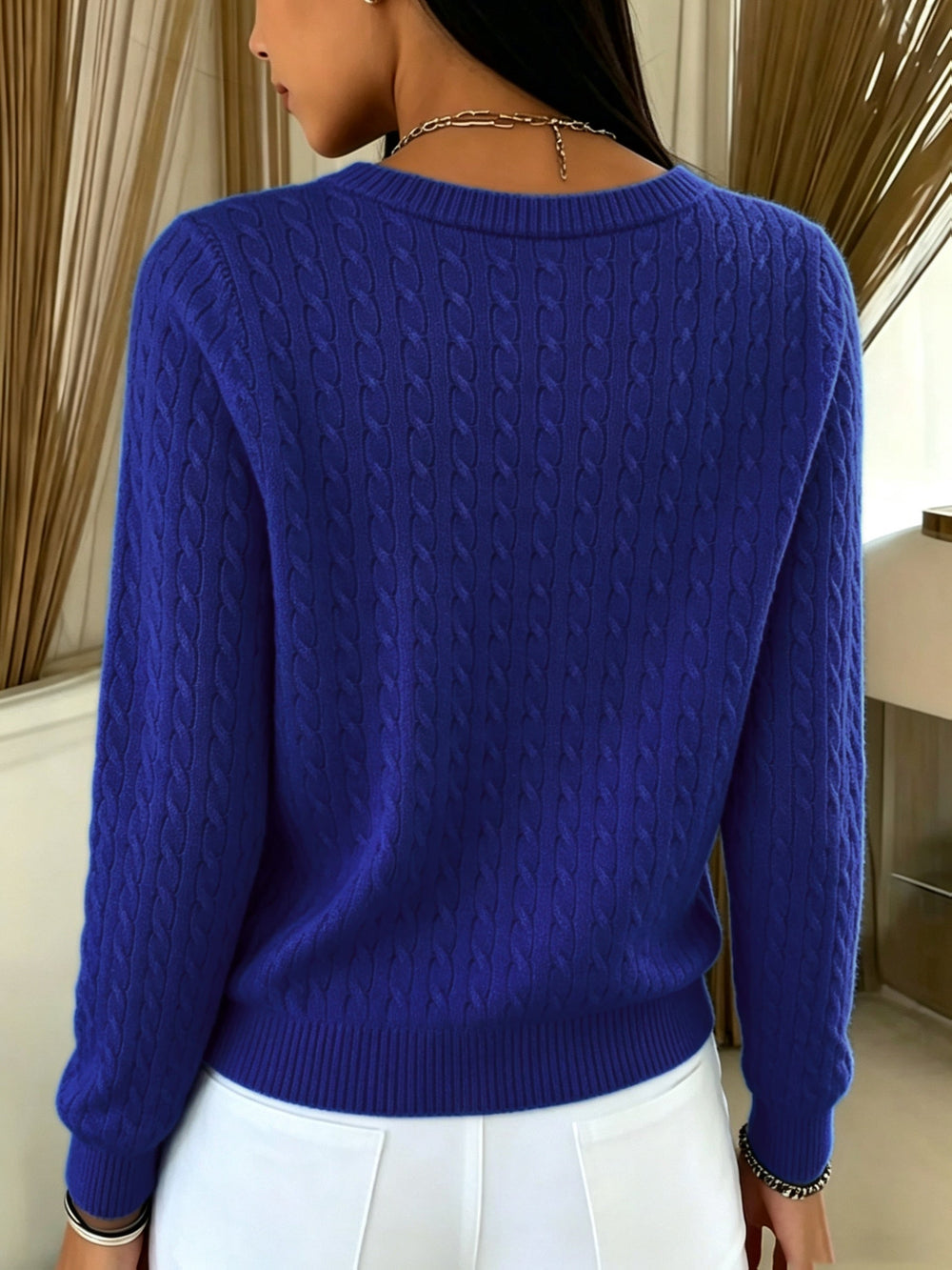 Tilde | Cardigan de Tranças com Botão