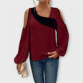 Escarlate - Blusa com decote quadrado