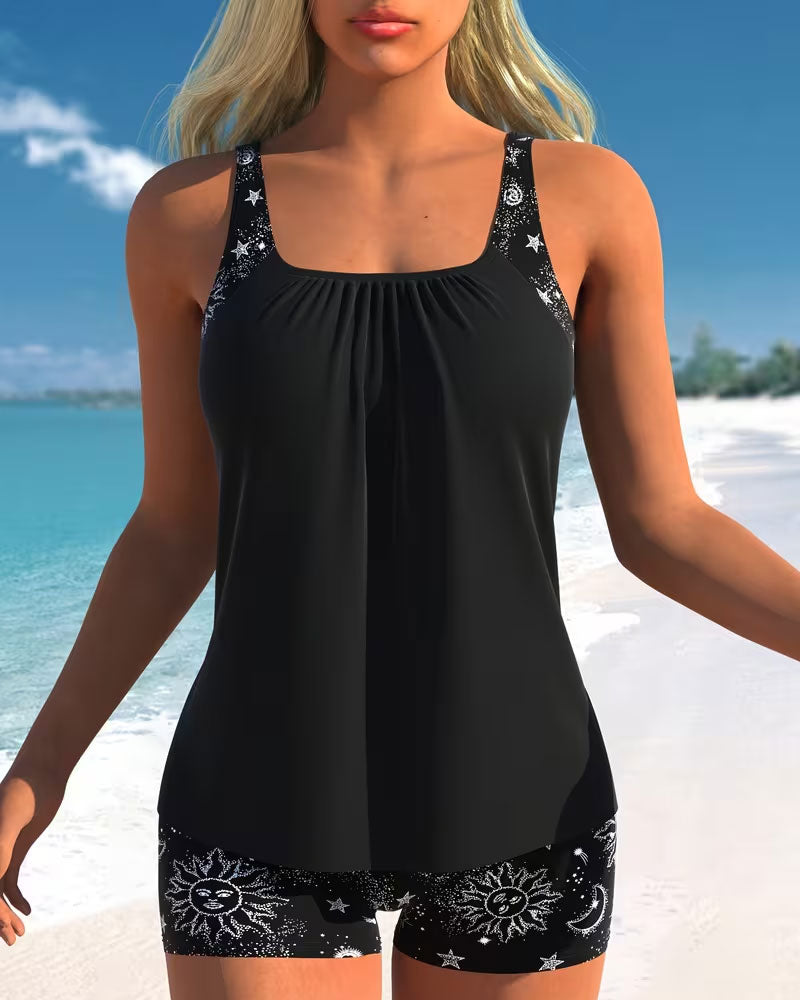 Salomé - Tankini com impressão solar