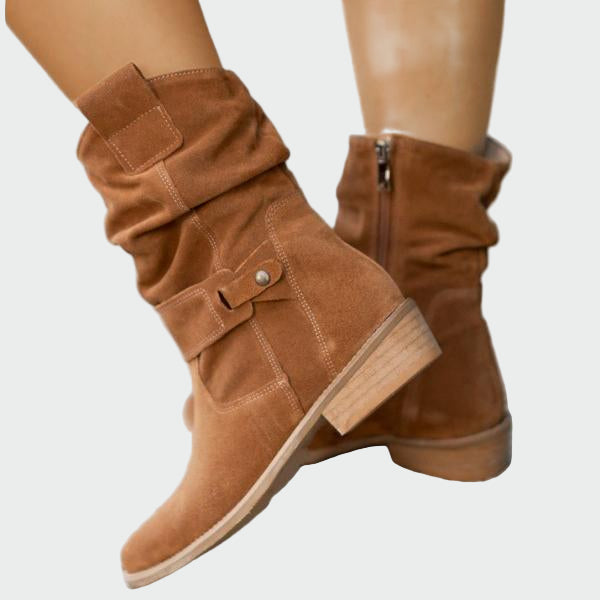 Botas confortáveis até ao tornozelo