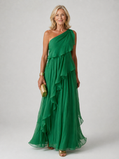 Vitória | Vestido Comprido de Um Ombro