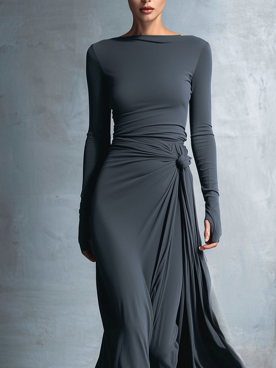 Mariana | Vestido Maxi com Laço Lateral
