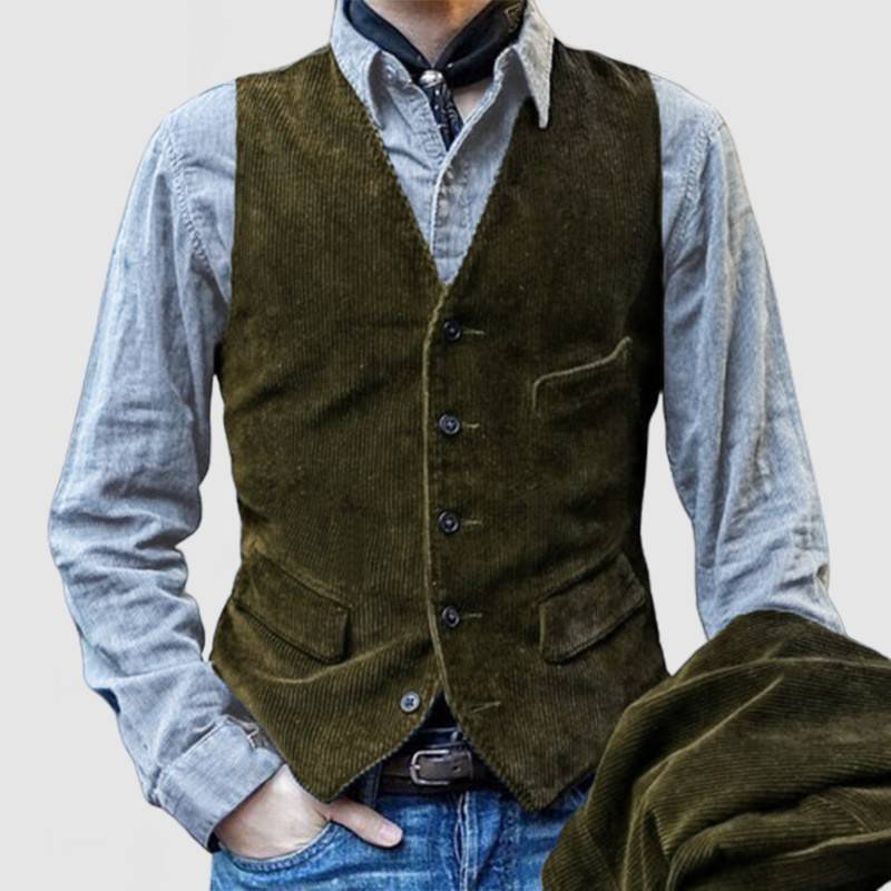 Vasco | Blazer vintage de bombazina com colete