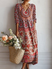 Irene – Dolga boho obleka