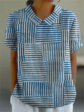 Amélia - Camisa de Padrão Listrado
