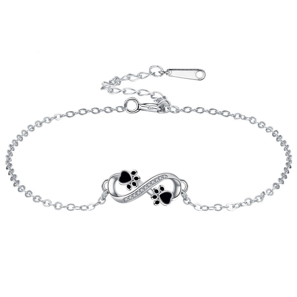Raquel | Pulseira Infinito com Patinhas