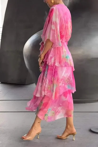 Carla – Vestido elegante em chiffon