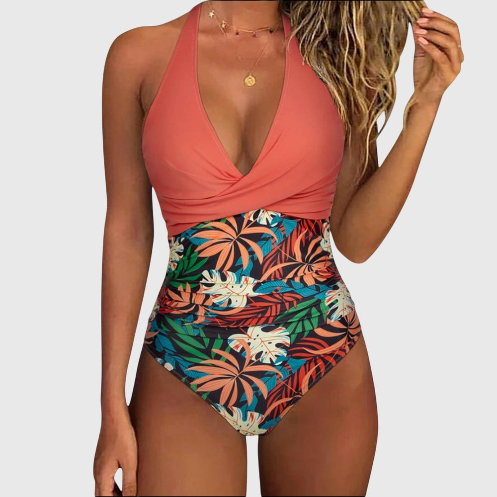 Florença - Fato de banho elegante para mulheres com decote em V