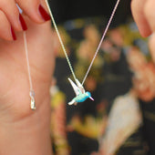 Madalena | Colar Colibri Esmaltado