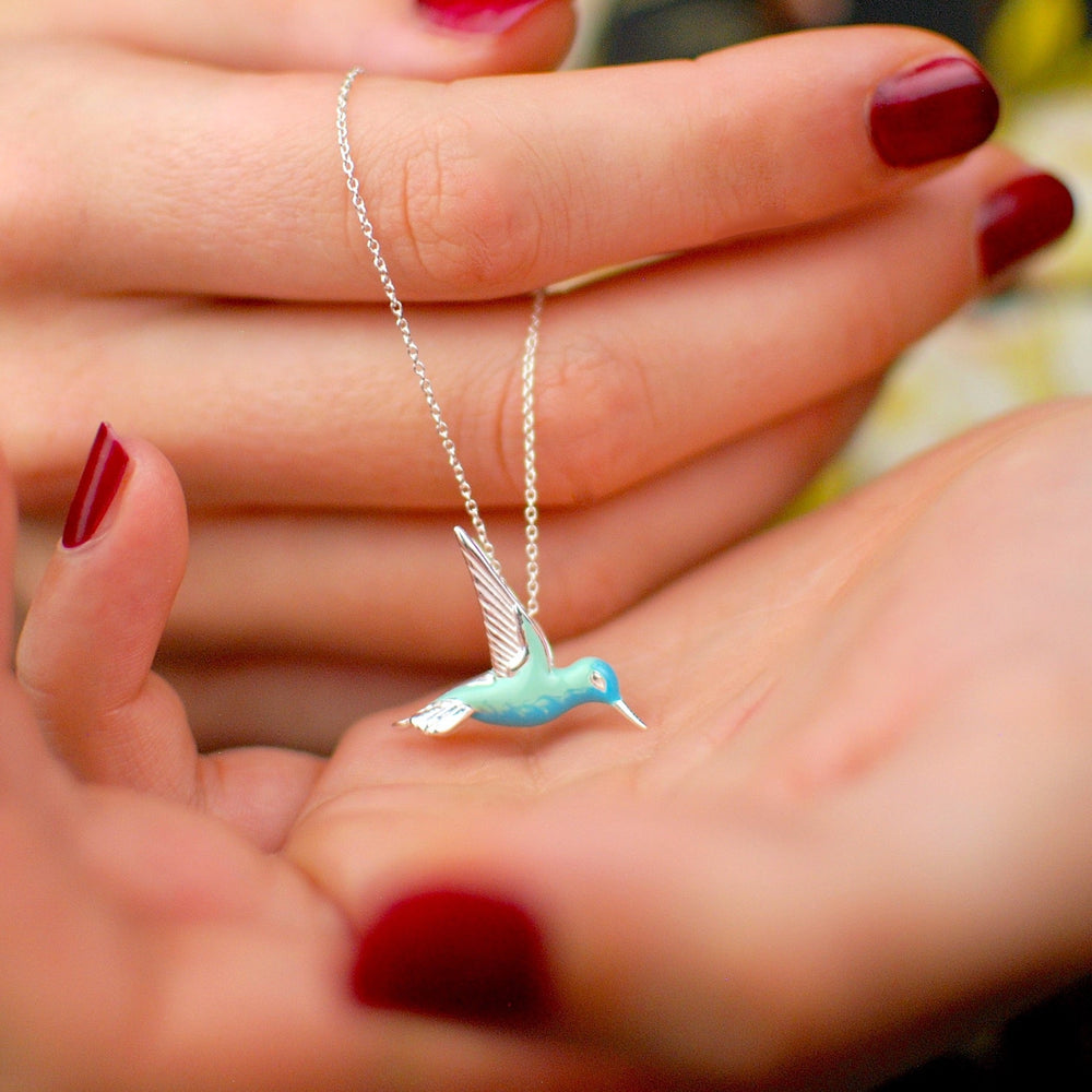 Madalena | Colar Colibri Esmaltado