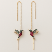 Débora | Brincos Colibri Esmalte e Zircónias