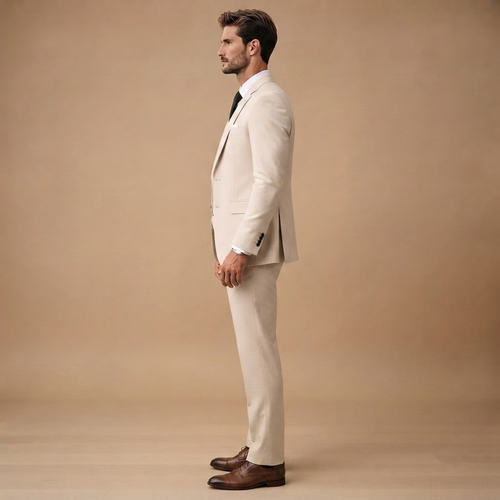 Antonío | Moška tridelna obleka slim fit za poroke