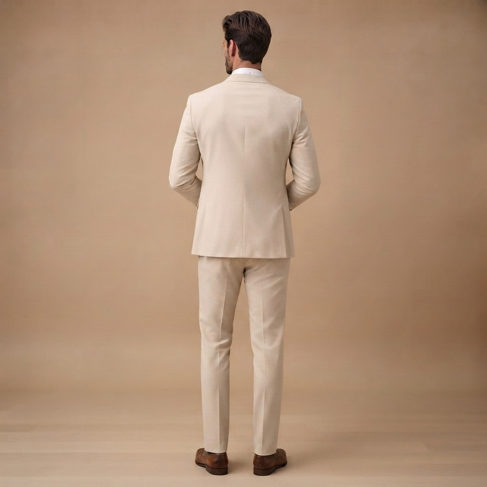 Antonío | Moška tridelna obleka slim fit za poroke