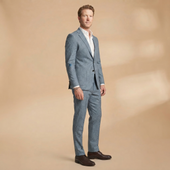 Henrique | Moška dvodelna obleka, elegantni prilegajoč kroj