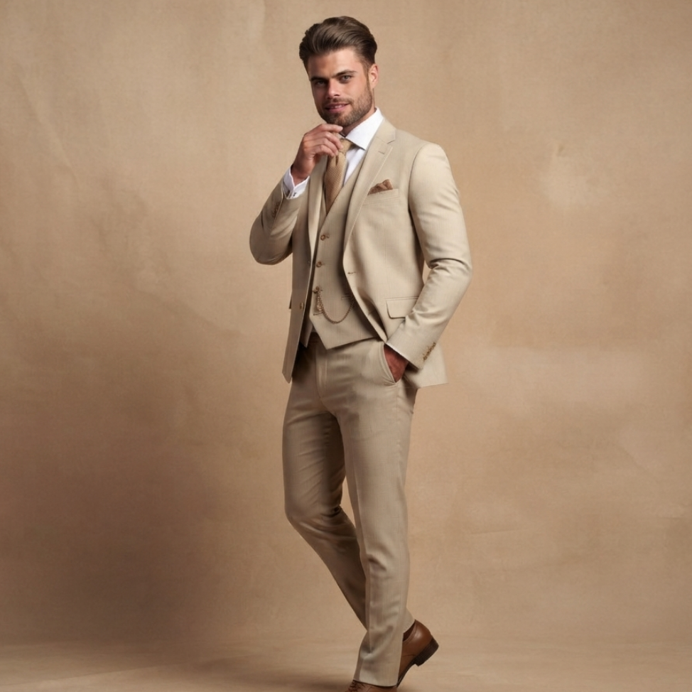 Rodrigo | Moška tridelna obleka za poroke, elegantna