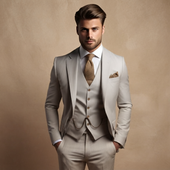 Rodrigo | Moška tridelna obleka za poroke, elegantna