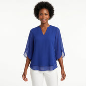 Francisca - Blusa com Mangas de Folhos