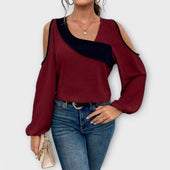 Escarlate - Blusa com decote quadrado