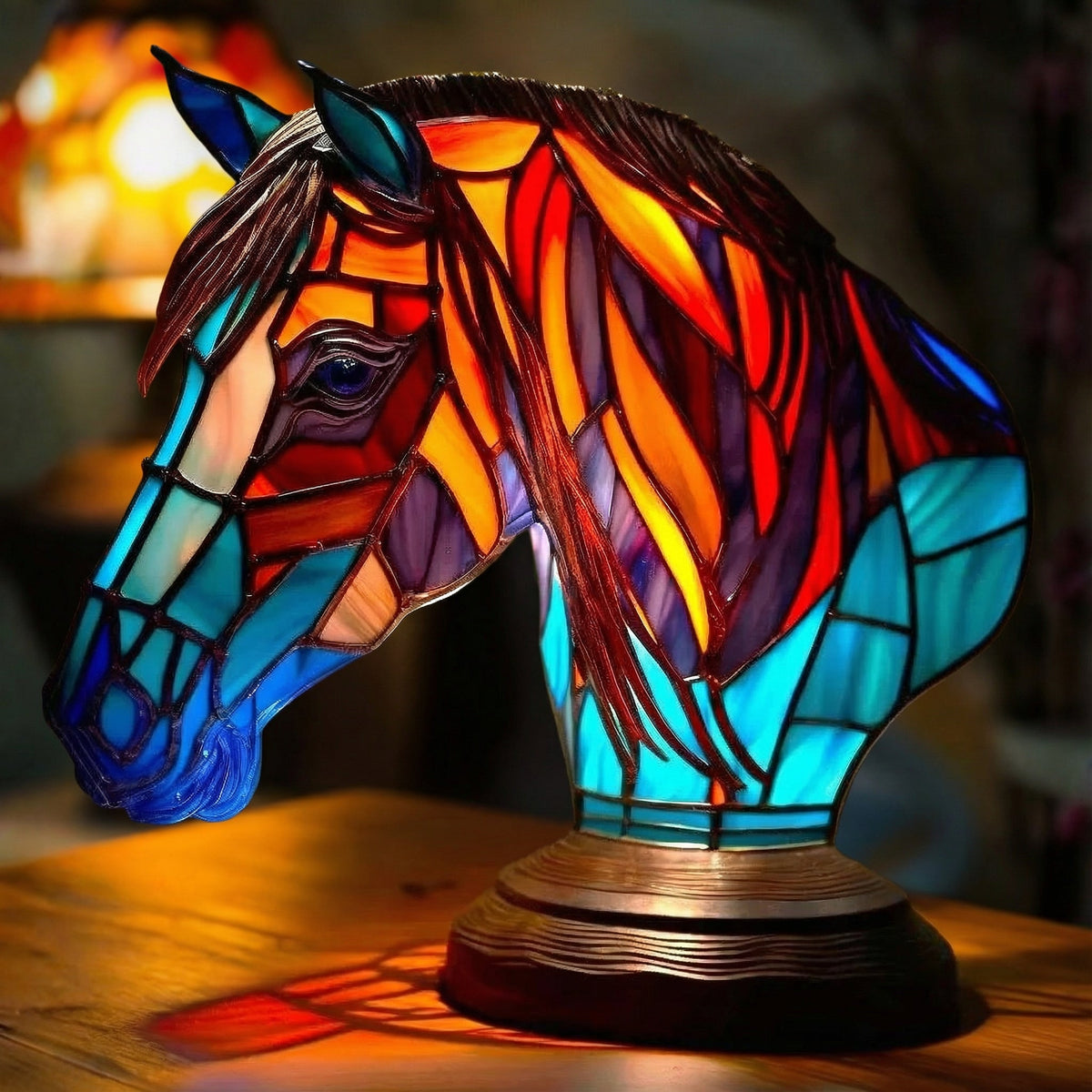 Artur | Candeeiro Cabeça de Cavalo em Vitral