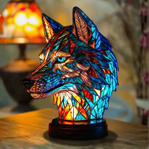 Fernando | Candeeiro Cabeça de Lobo em Vitral