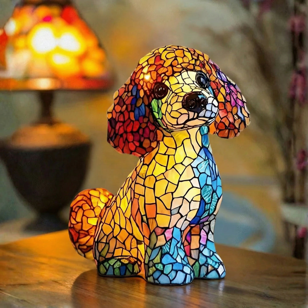Ricardo | Candeeiro Spaniel em Vitral