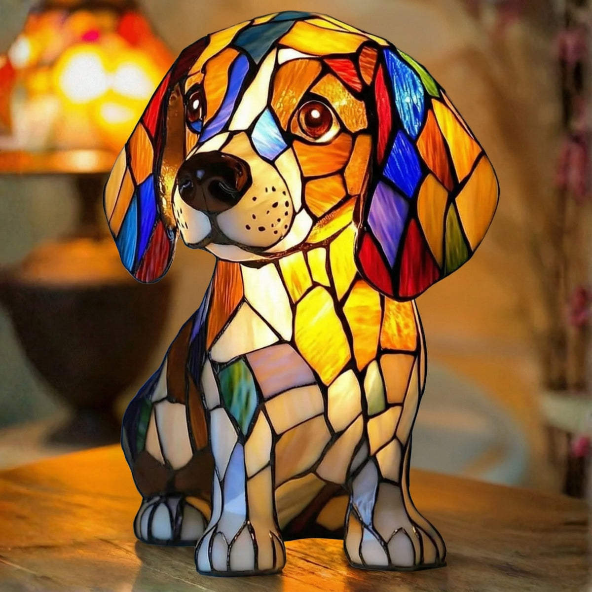 Henrique | Candeeiro Beagle em Vitral