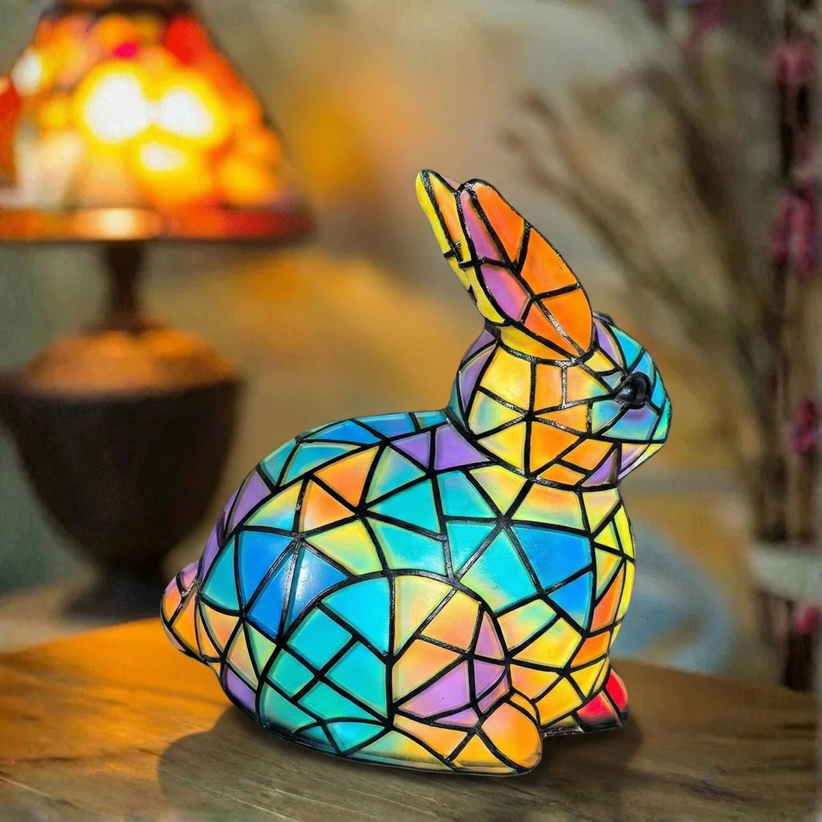 Samuel | Candeeiro Coelho em Vitral