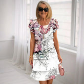 Diana - Vestido Ruffle de Conforto Elegante