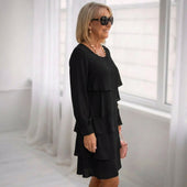 Margarida - Vestido Ruffle de Conforto Elegante