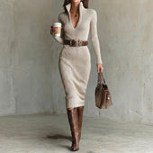 Marta - Vestido midi slim-fit