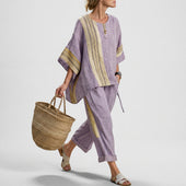 Lorena - Conjunto Boho Linho e Bambu